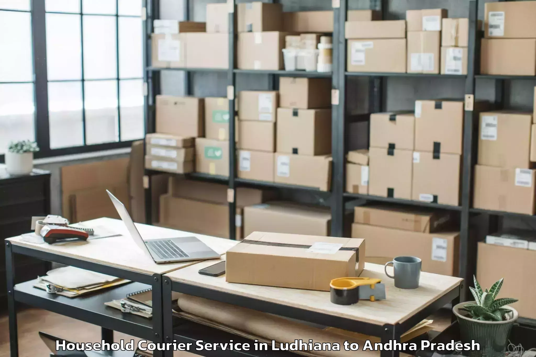 Get Ludhiana to Kanamarlapudi Household Courier